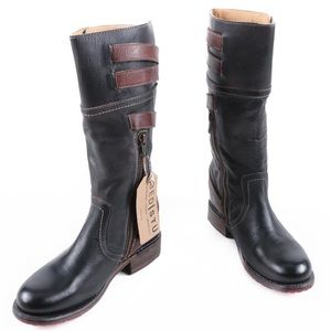 Bed Stu boot Rock Solid DORSET 7.5 black w/tan